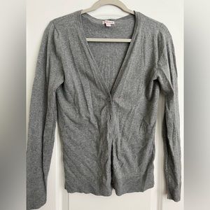 XS merona cardigan gray